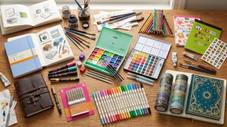 Crafting supplies for junk journaling 