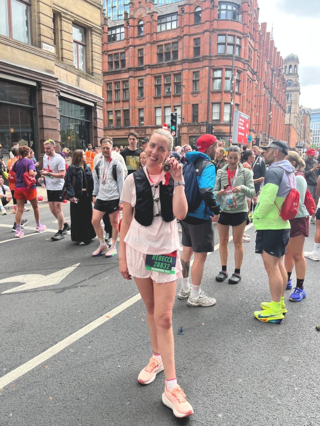 Health freelancer Rebecca Lawton running her race