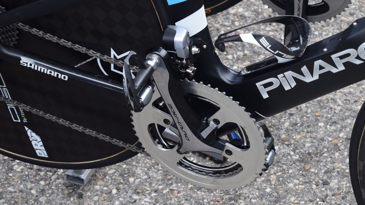 Peter Kennaugh also ran the 58T chainrings