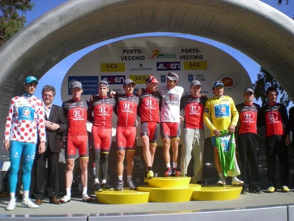 All of the Criterium International classification winners on stage.