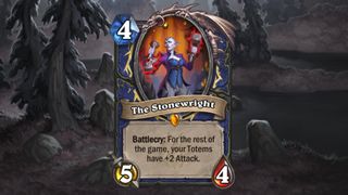 Image of The Stonewright from Hearthstone's Murder at Castle Nathria expansion.