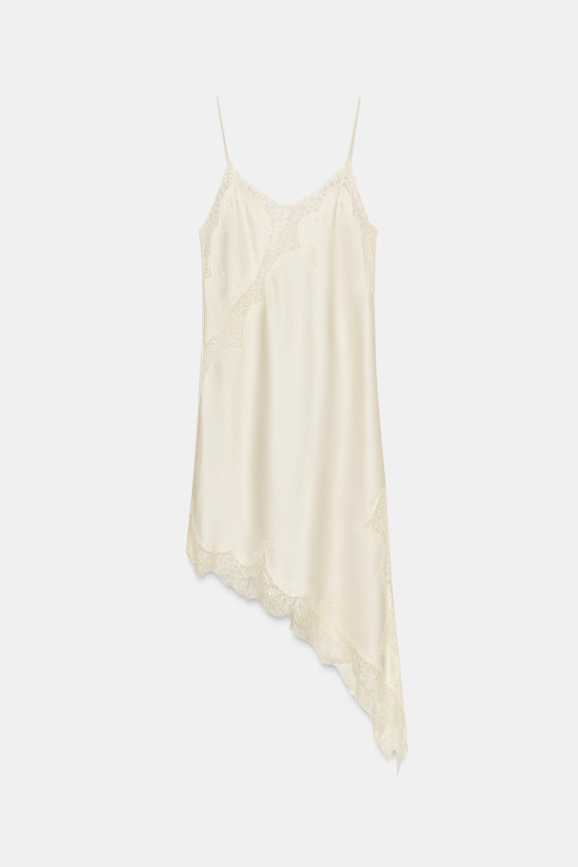 Zw Collection Asymmetric Lace Dress