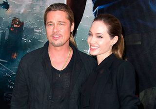 Angelina Jolie and Brad Pitt at the Paris premiere of World War Z