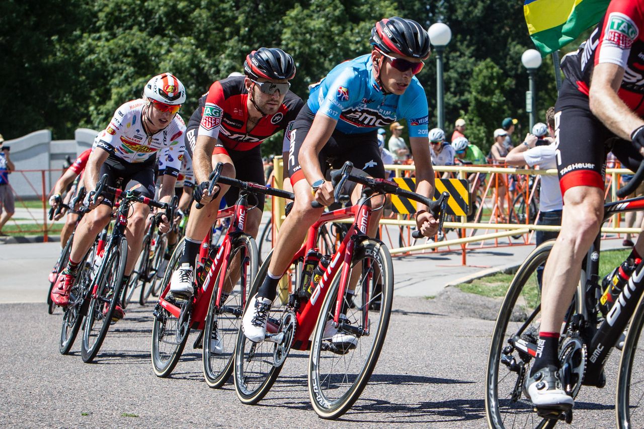 Race leader Manuel Senni (BMC)
