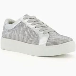 Dune London Embellished Lace-Up Trainers