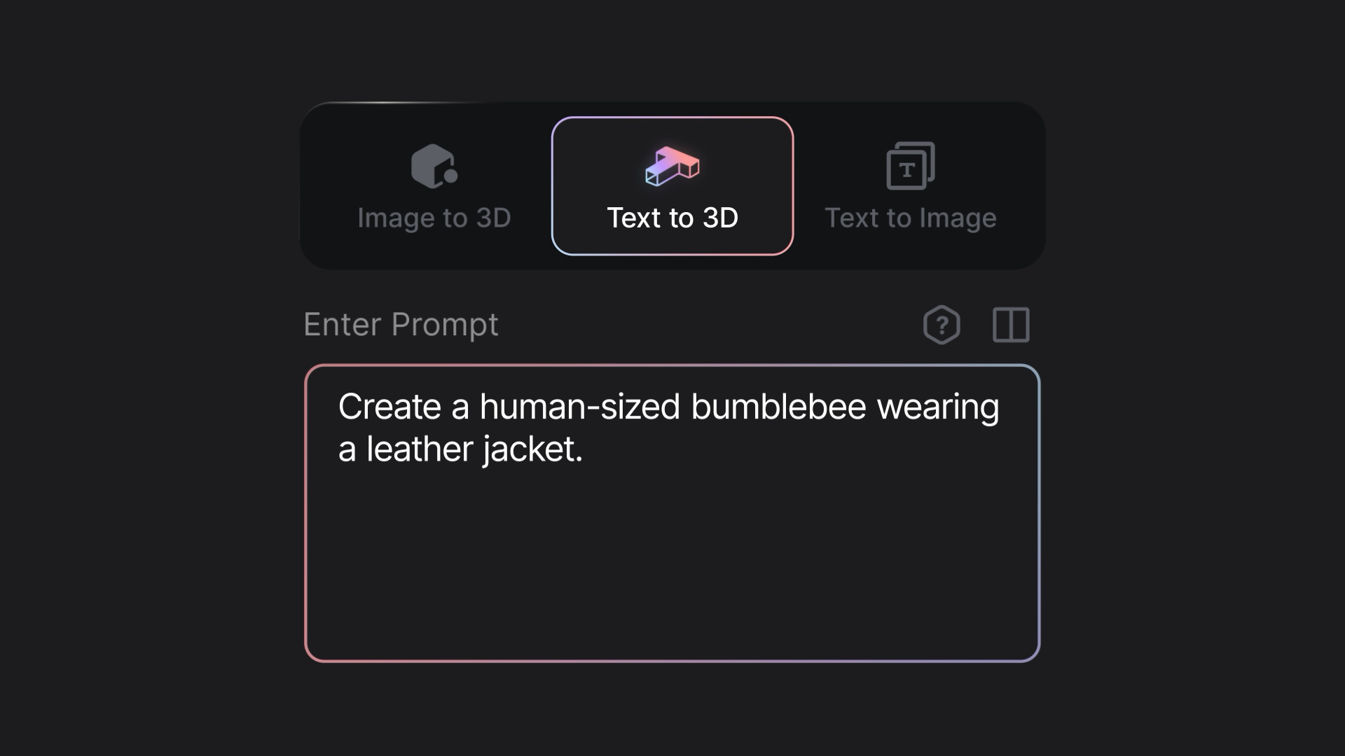 Screens from an AI animation app