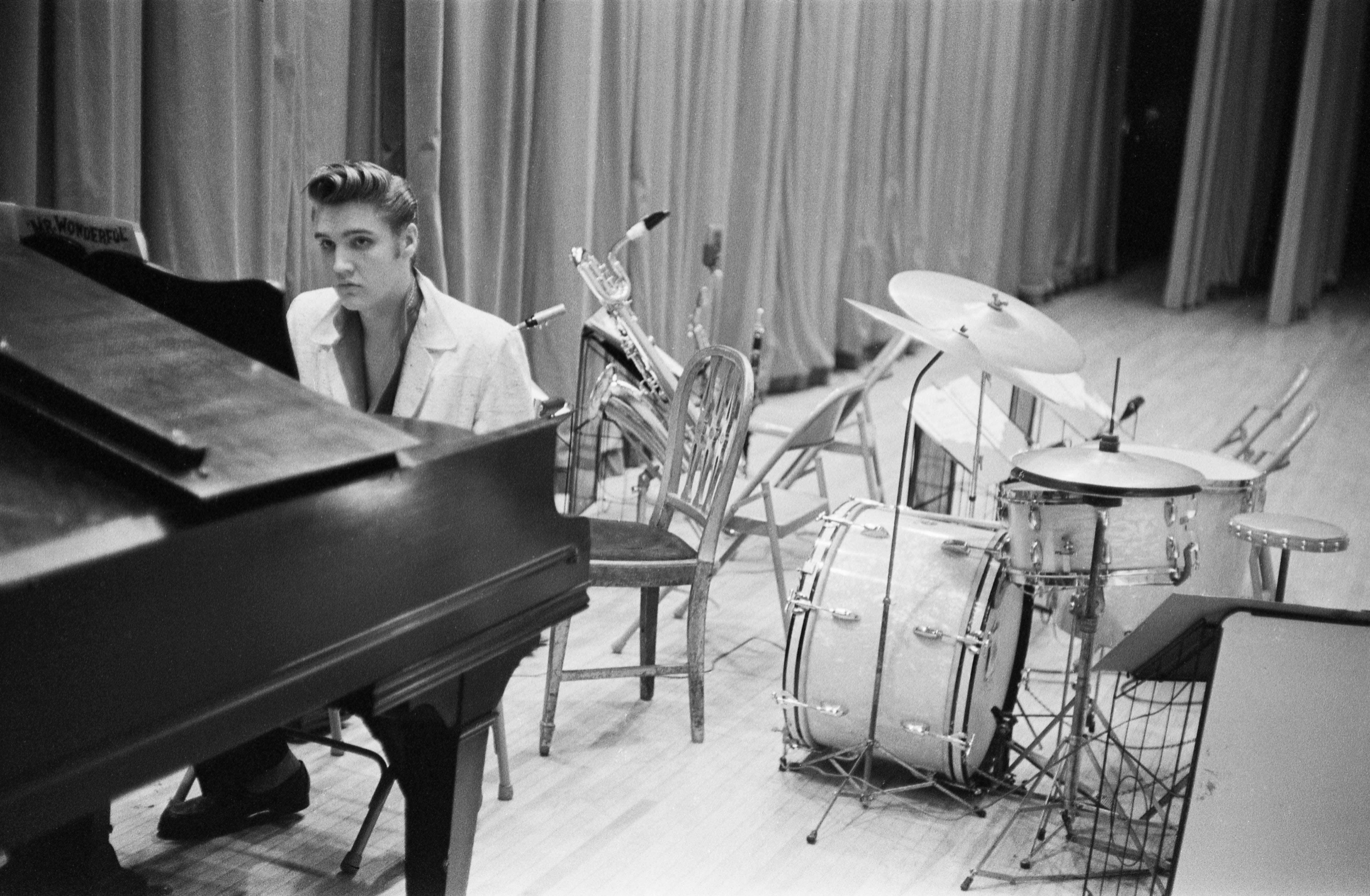 TV tonight Elvis before a show in 1956