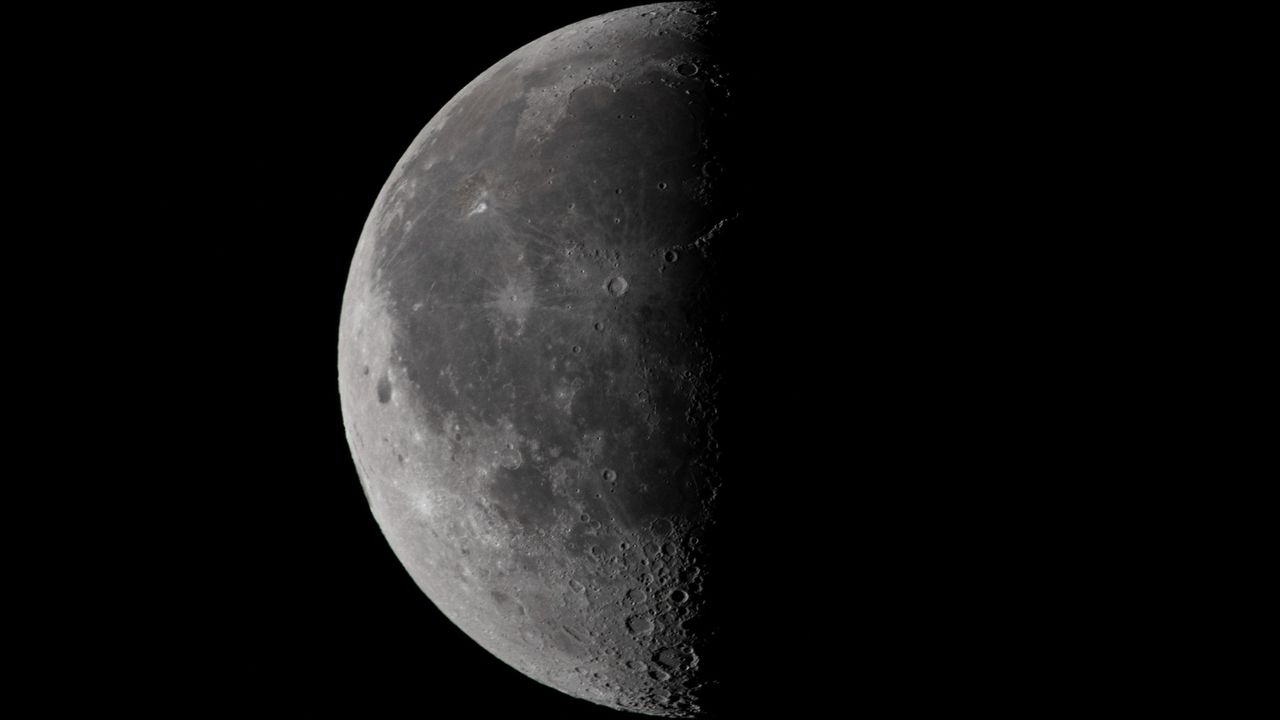 Don't miss the third quarter moon shine near Saturn in the eastern sky tonight