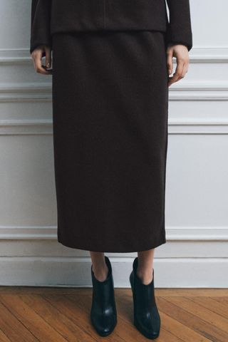 Midi Skirt With Slit