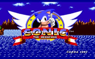 Kega Fusion emulator running Sonic the Hedgehog