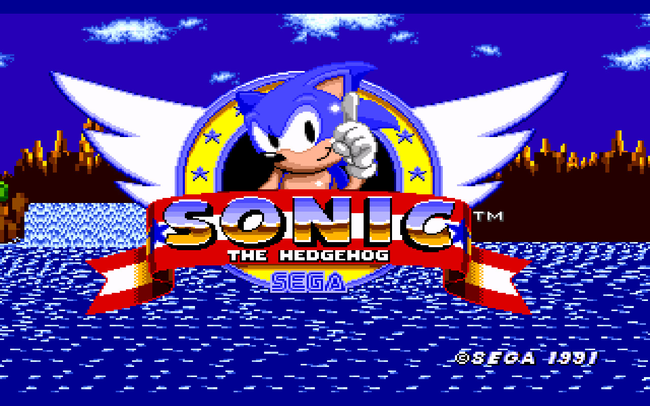 Эмулятор Kega Fusion под управлением Sonic the Hedgehog