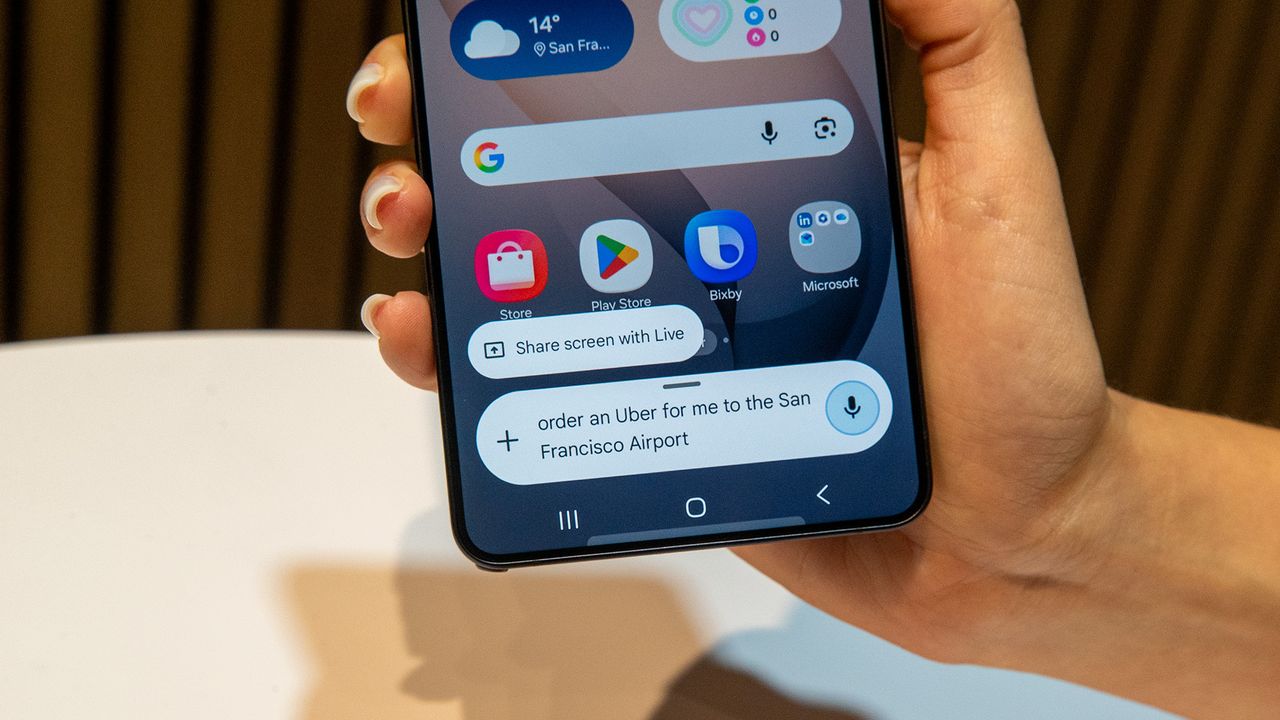 Automating tasks with Bixby and Gemini on a Samsung Galaxy S26 Ultra