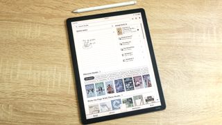 Kindle Scribe Colorsoft review unit in action