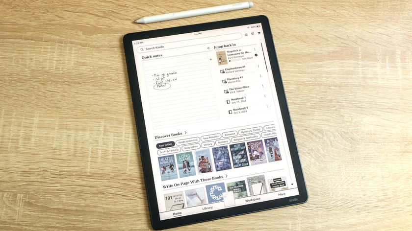 Kindle Scribe Colorsoft review unit in action