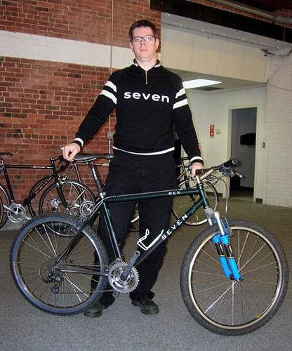 Rob Vandermark with the Rex - one of Seven's first bikes