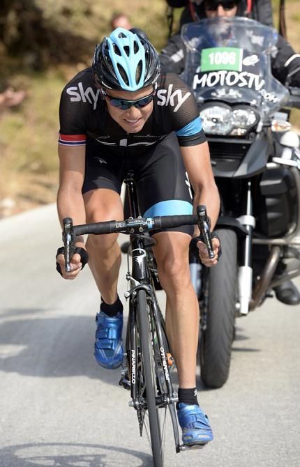 Edvald Boasson Hagen (Sky) went on a solo flyer late on stage 10