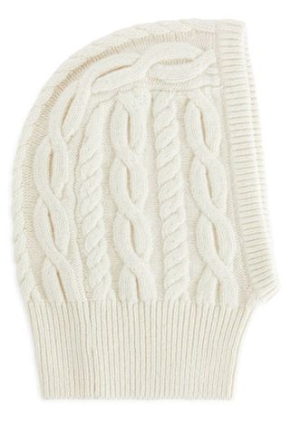 Arket Cable-Knit Fitted Hood