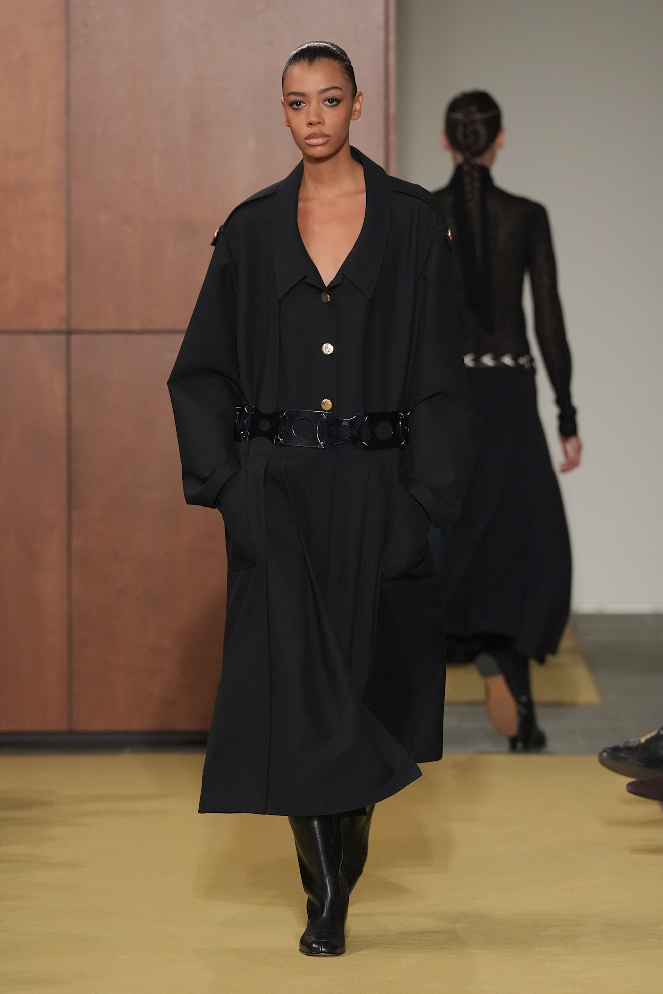 models on the Fall 2026 Tory Burch fashion show runway