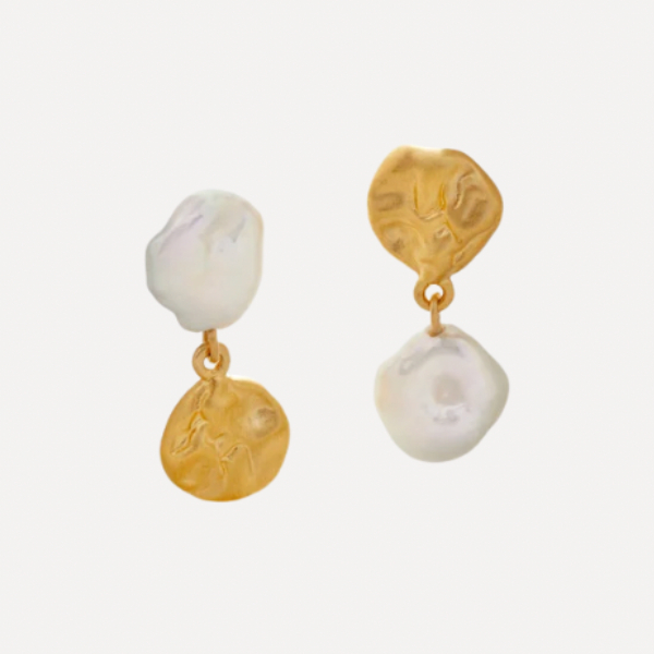 Keshi Pearl Small Drop Earrings