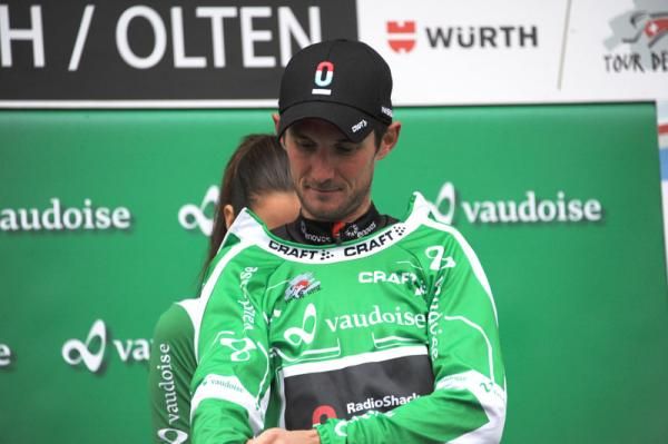 Frank Schleck (RadioShack-Nissan) stays in green for another day