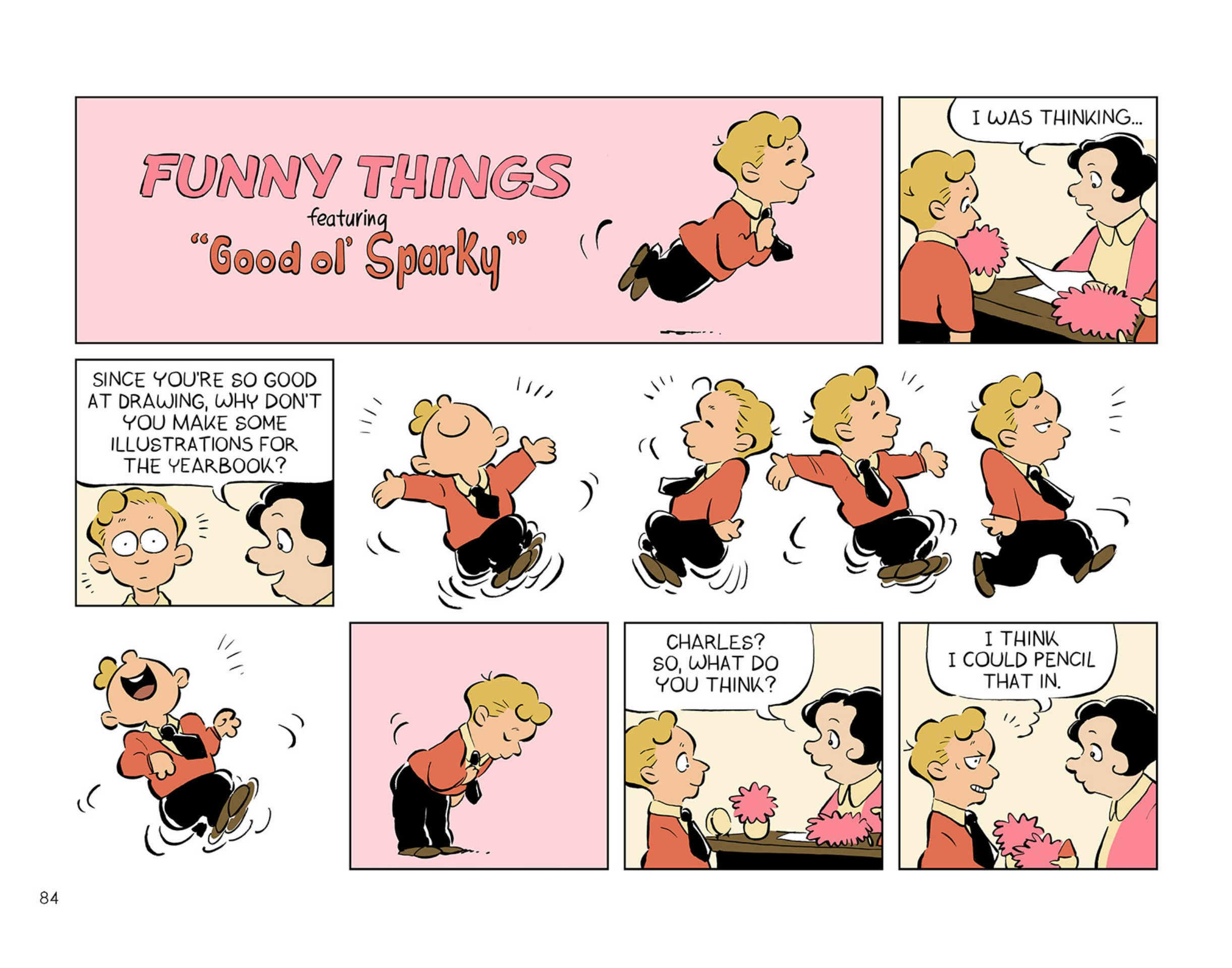 Funny Things: A Comic Strip Biography of Charles Schulz art