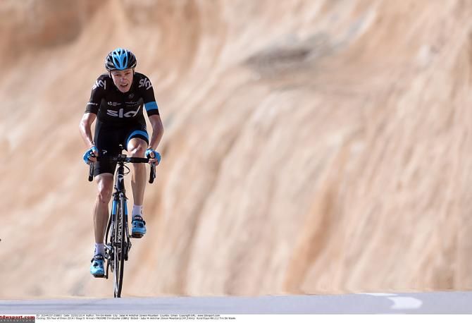 Chris Froome (Team Sky) solos to the stage win