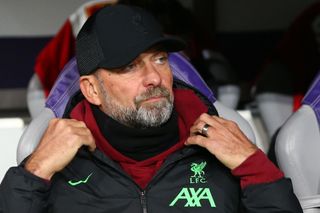 Liverpool's German manager Jurgen Klopp during the UEFA Europa League Group E football match between Toulouse FC (TFC) and Liverpool at the Stadium de Toulouse, France, on November 9, 2023. (Photo by Ibrahim Ezzat/NurPhoto via Getty Images)