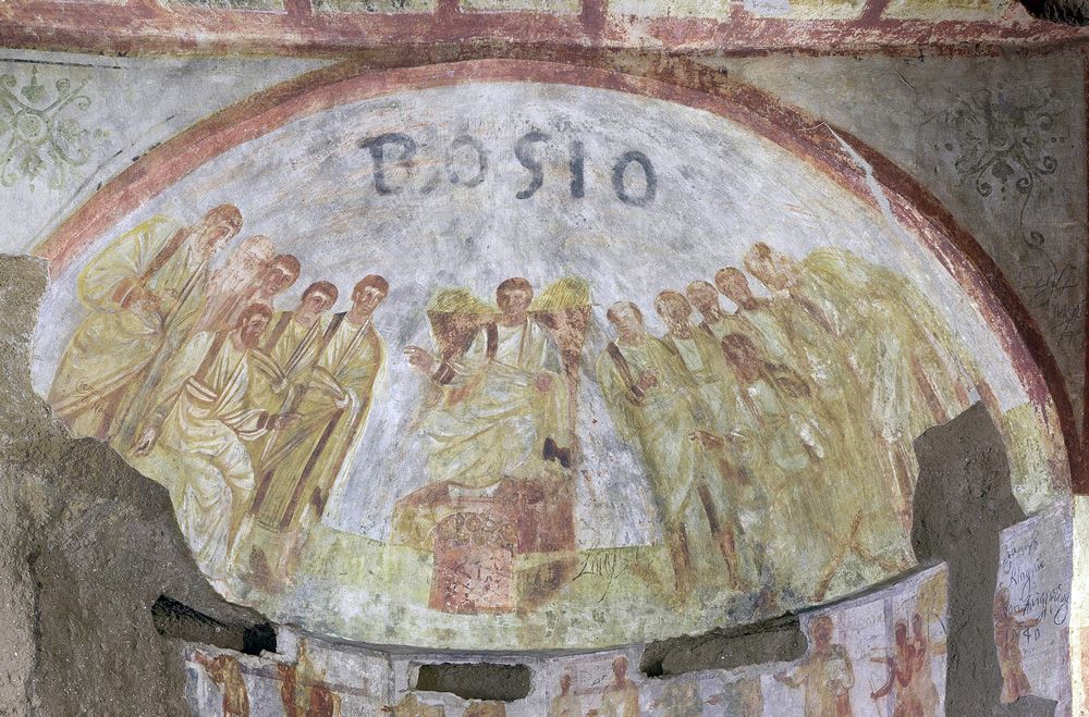 1,600-Year-Old Paintings of Christ Discovered in Roman Catacombs | Live  Science