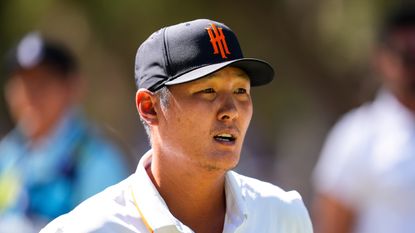 Danny Lee looks on during LIV Golf Andalucia 2024