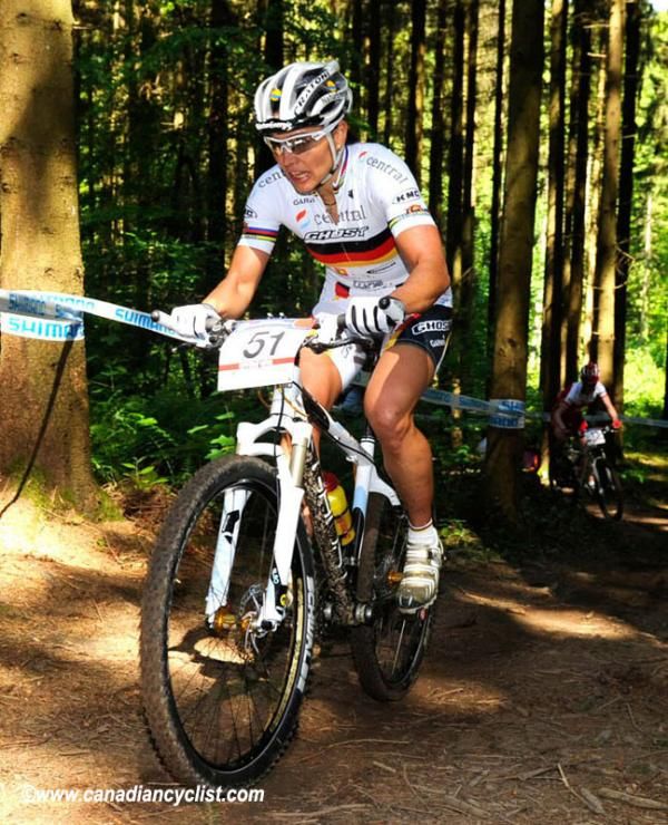 Sabine Spitz (Central Pro) finished 12th in her comeback race.