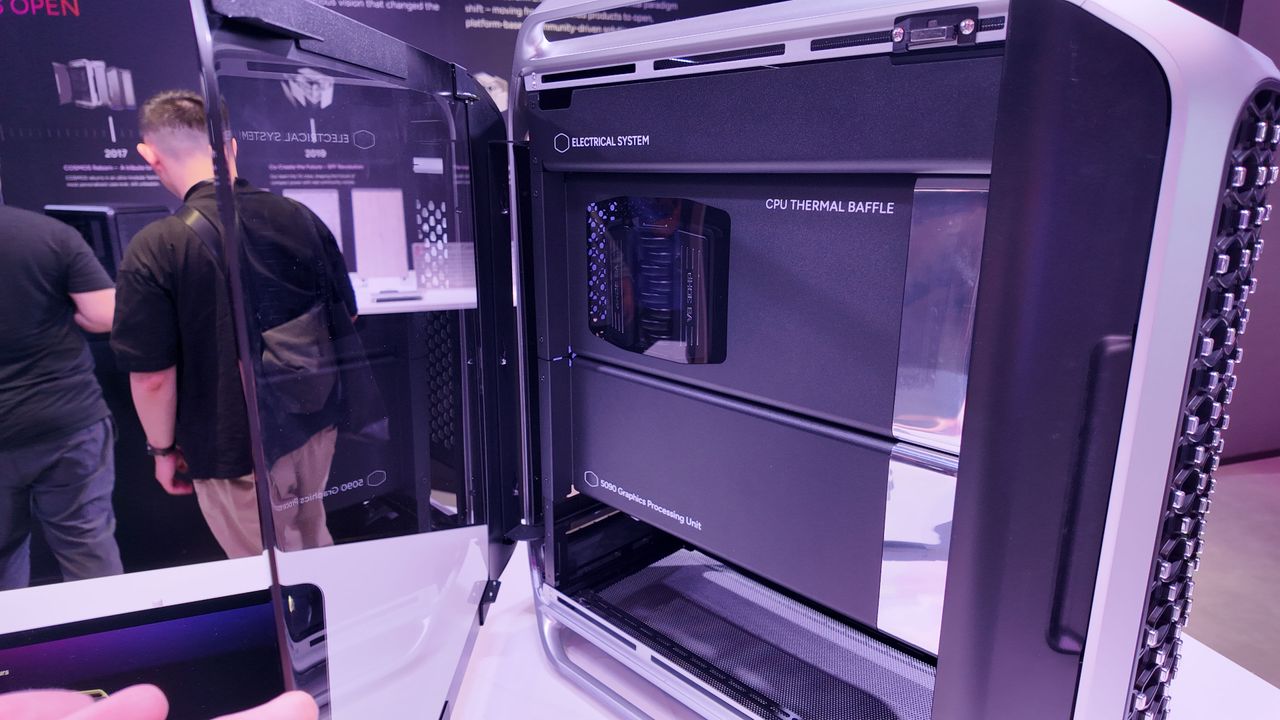 A photo of the Cooler Master Cosmos 2025, as displayed at Computex 2025