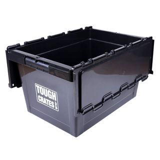 Tough Crates 5 x Heavy Duty Plastic Storage Boxes