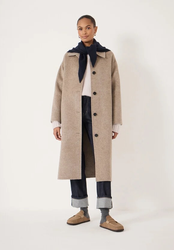 hush, Edie Pure Wool Double Faced Coat