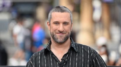 Dustin Diamond visits "Extra" at Universal Studios Hollywood on May 16, 2016 in Universal City, California