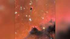 The Soul Nebula, with a star-forming "tadpole" in the upper center left.