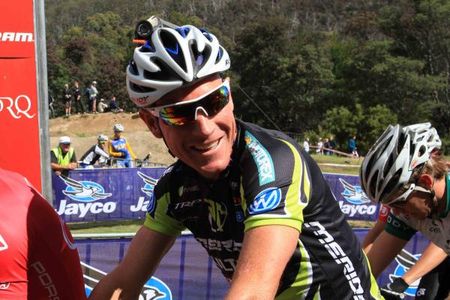 Chris Jongewaard on the start line.