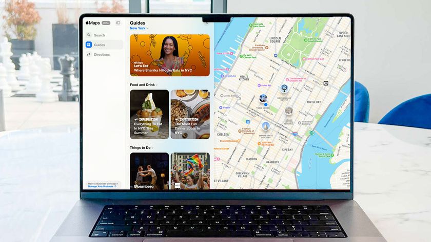 Apple Maps on the web pictured on a Mac screen.