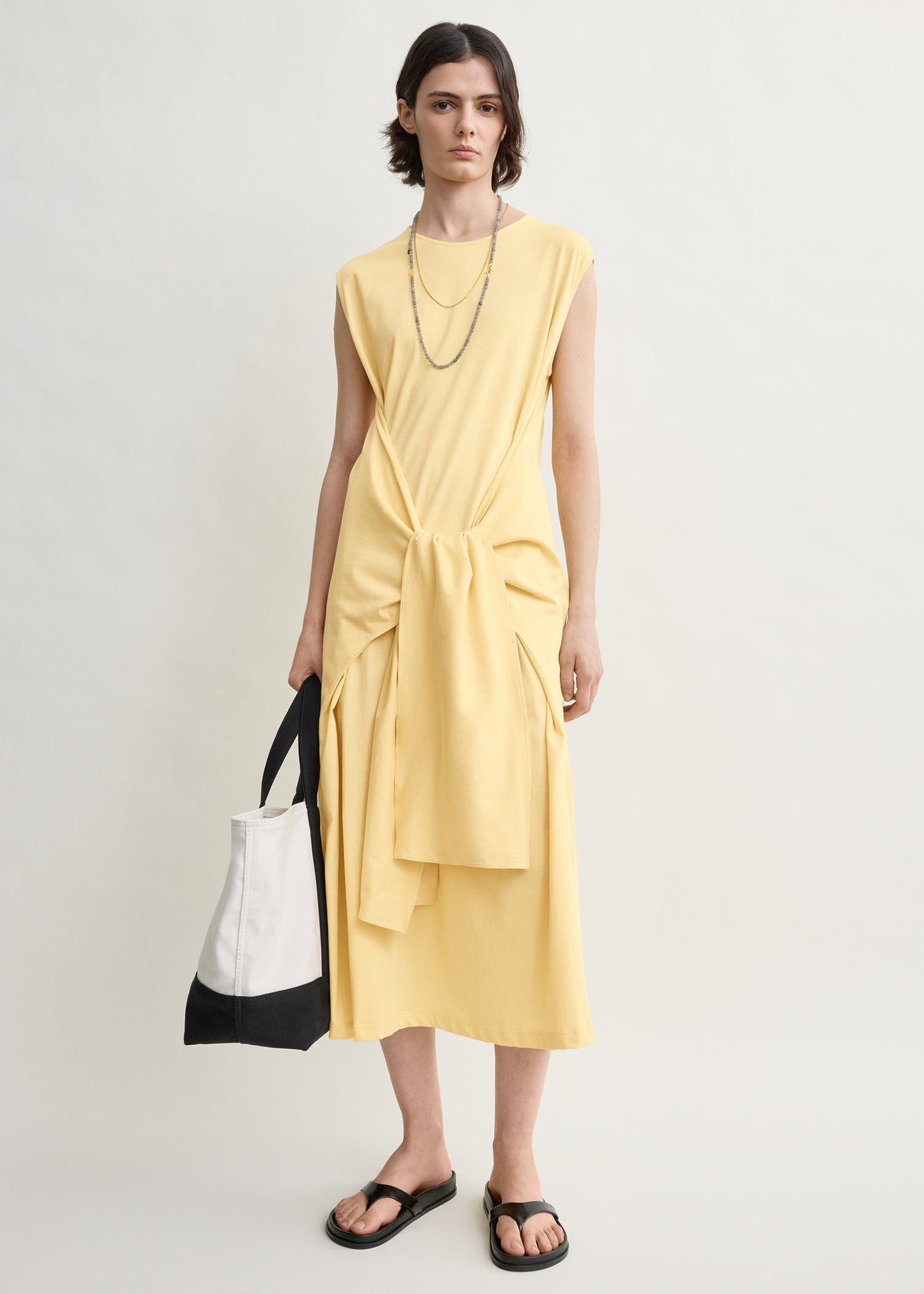 Tie-Waist Jersey Dress Buttercup - Xxs