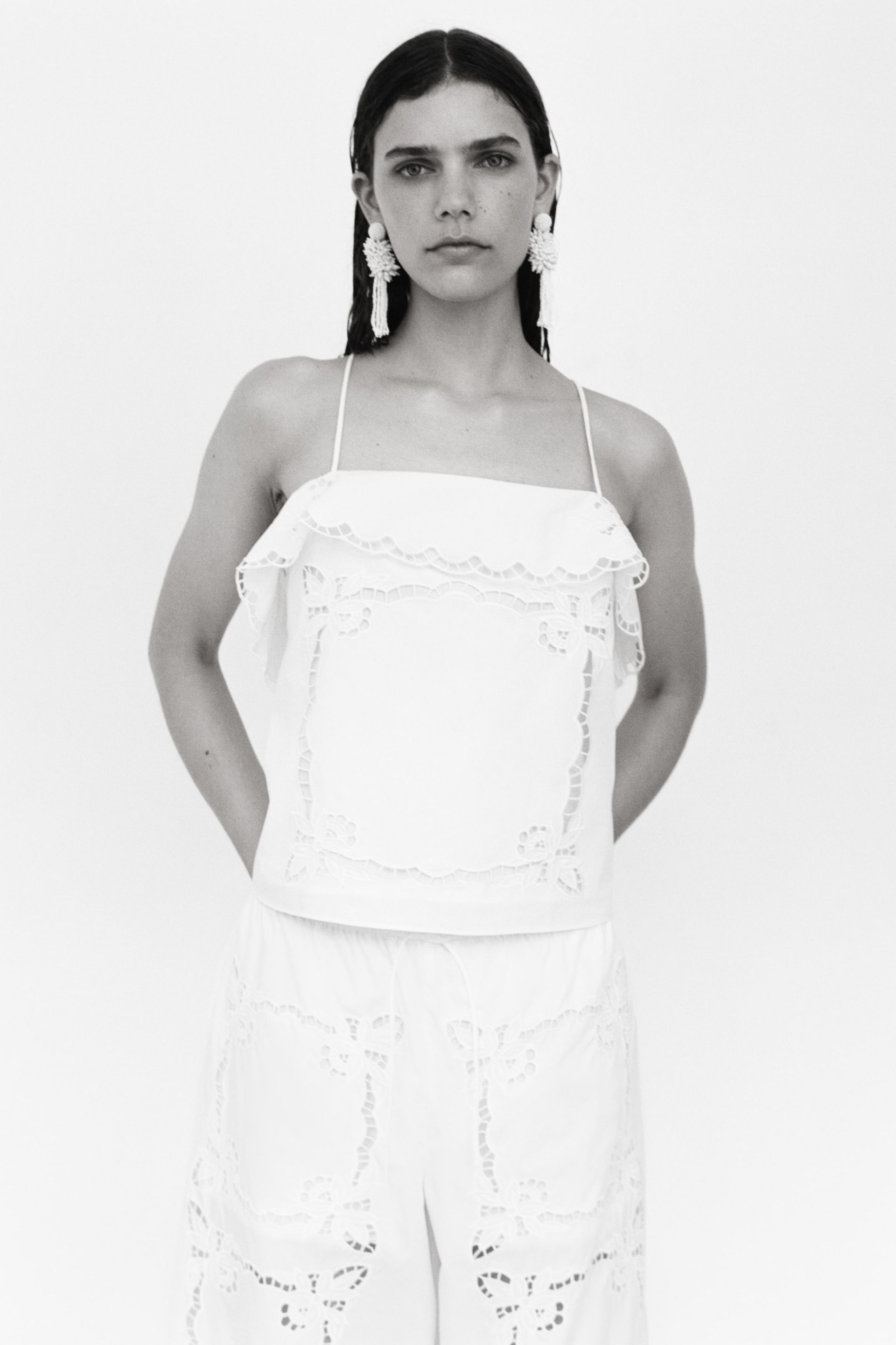Broderie Anglaise Strappy Top