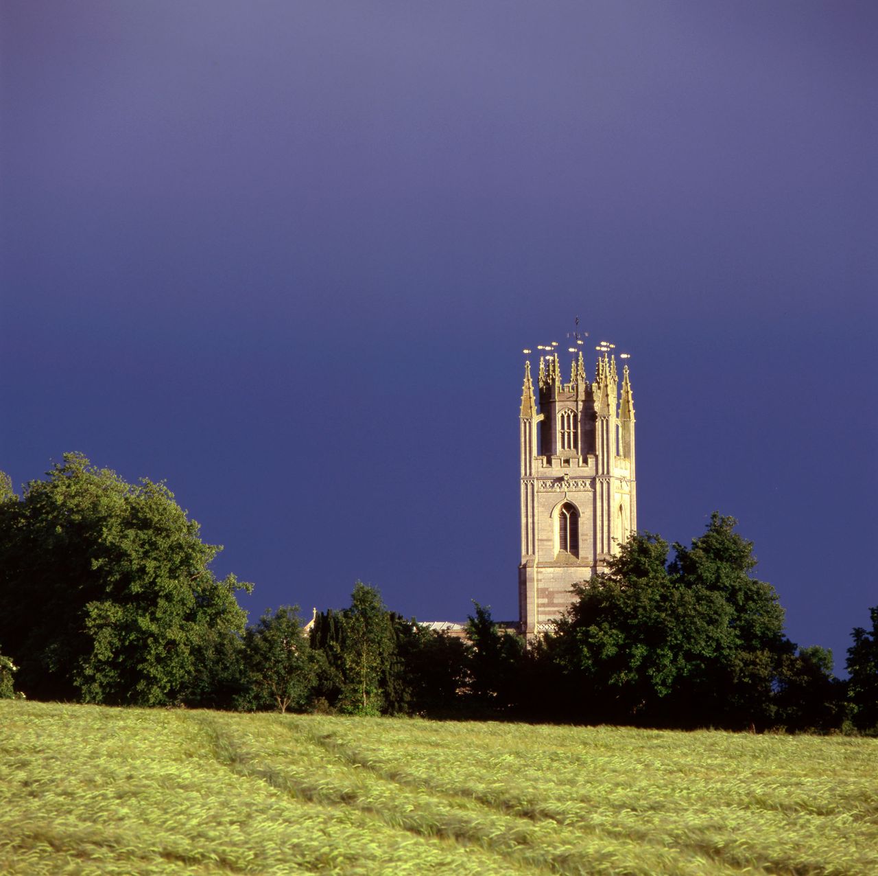 The octagon tower of St Peter&#039;s Church.