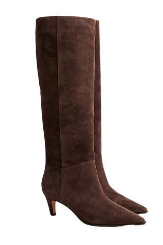 New Stevie Knee-High Pull-On Boots in Suede