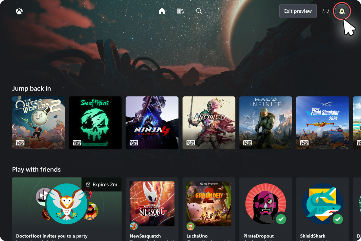 Enabling the new Xbox Cloud Gaming Experience