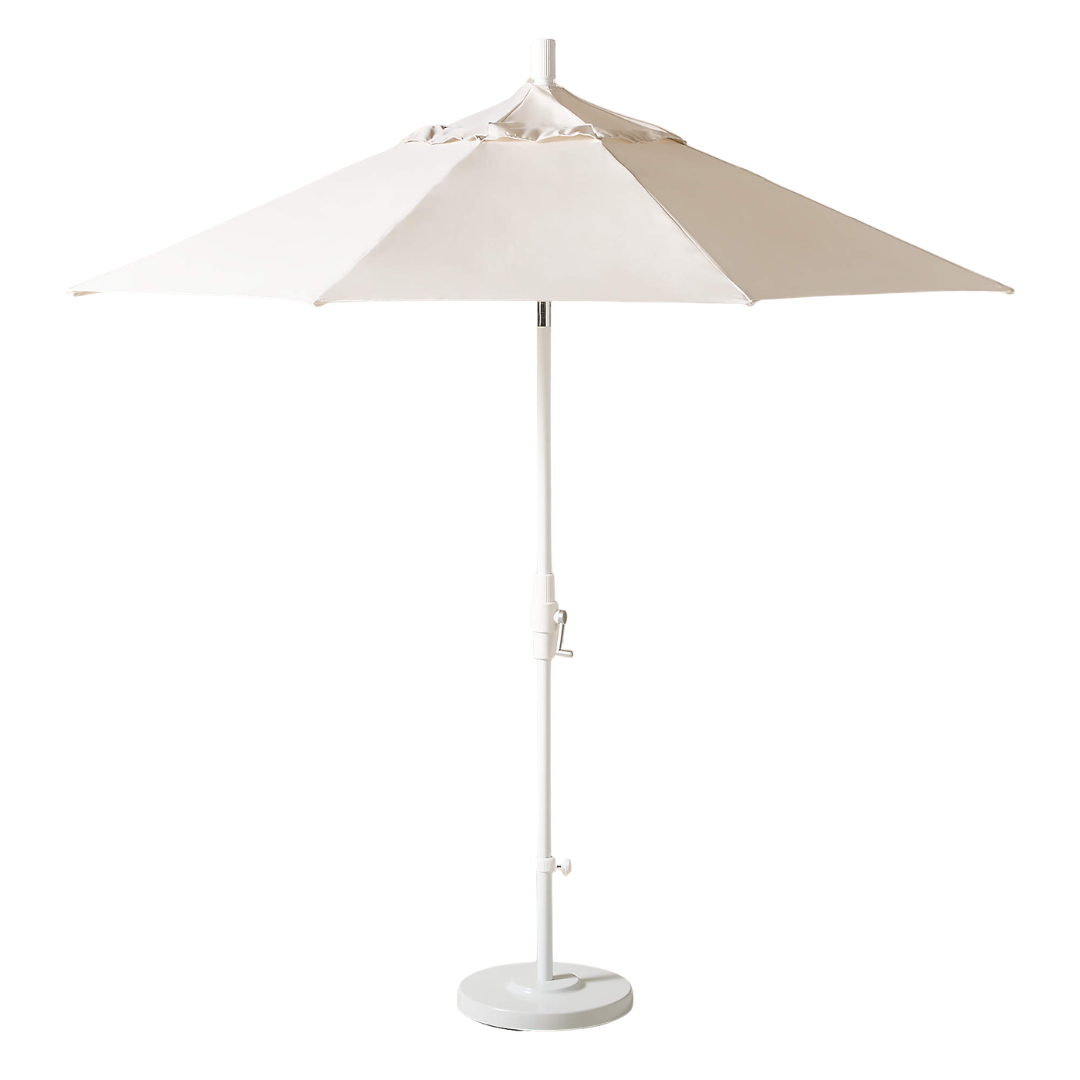 CB2, Market 8.5' Round Canvas Sunbrella&amp;reg; Outdoor Patio Umbrella