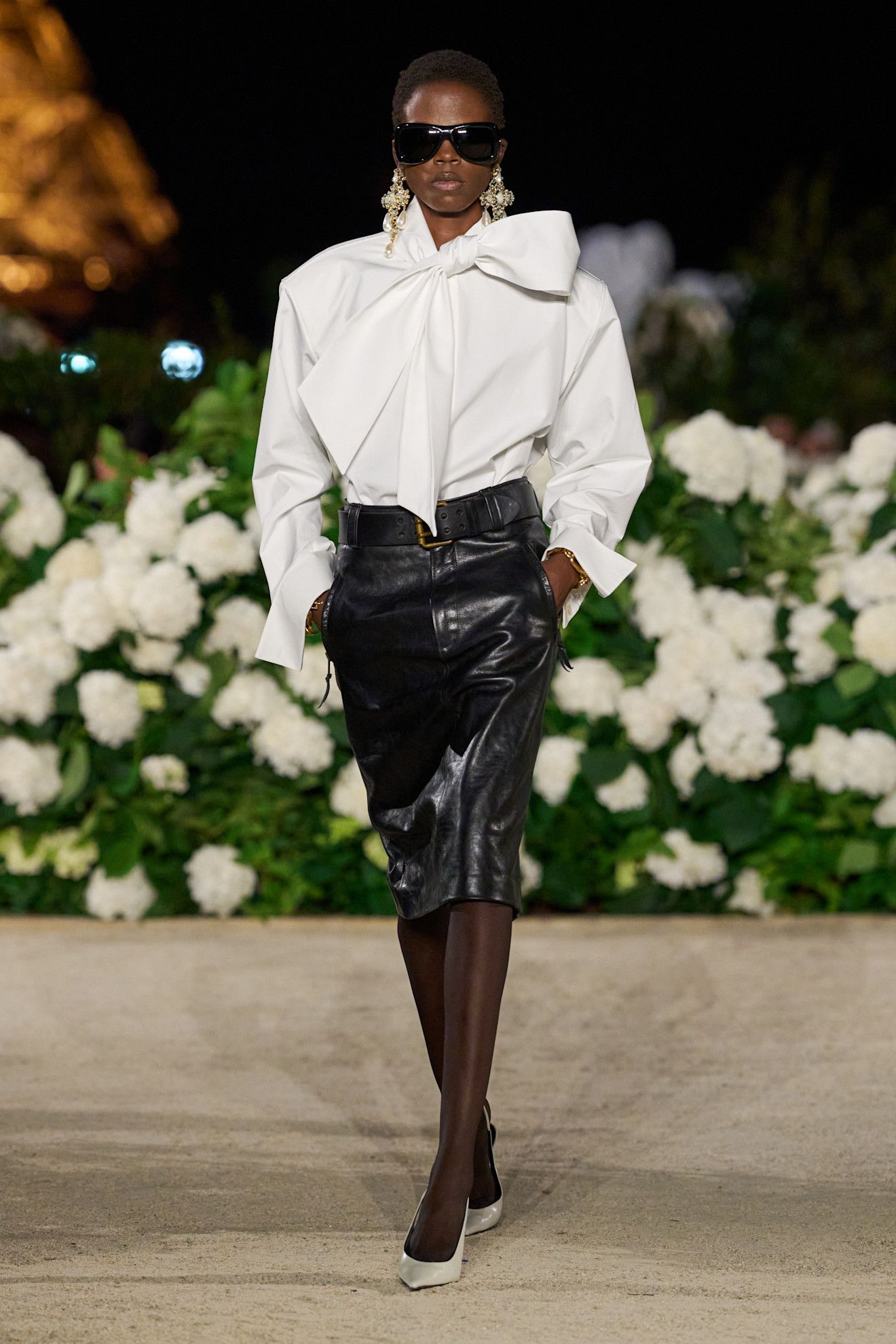 Saint Laurent S26 runway blouse trends