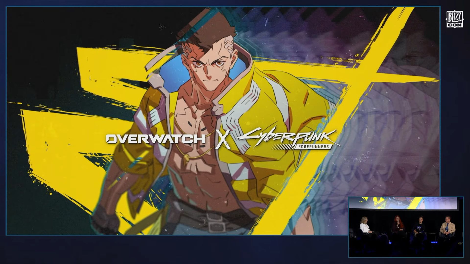 Screengrabs from CDPR panel at Blizzcon