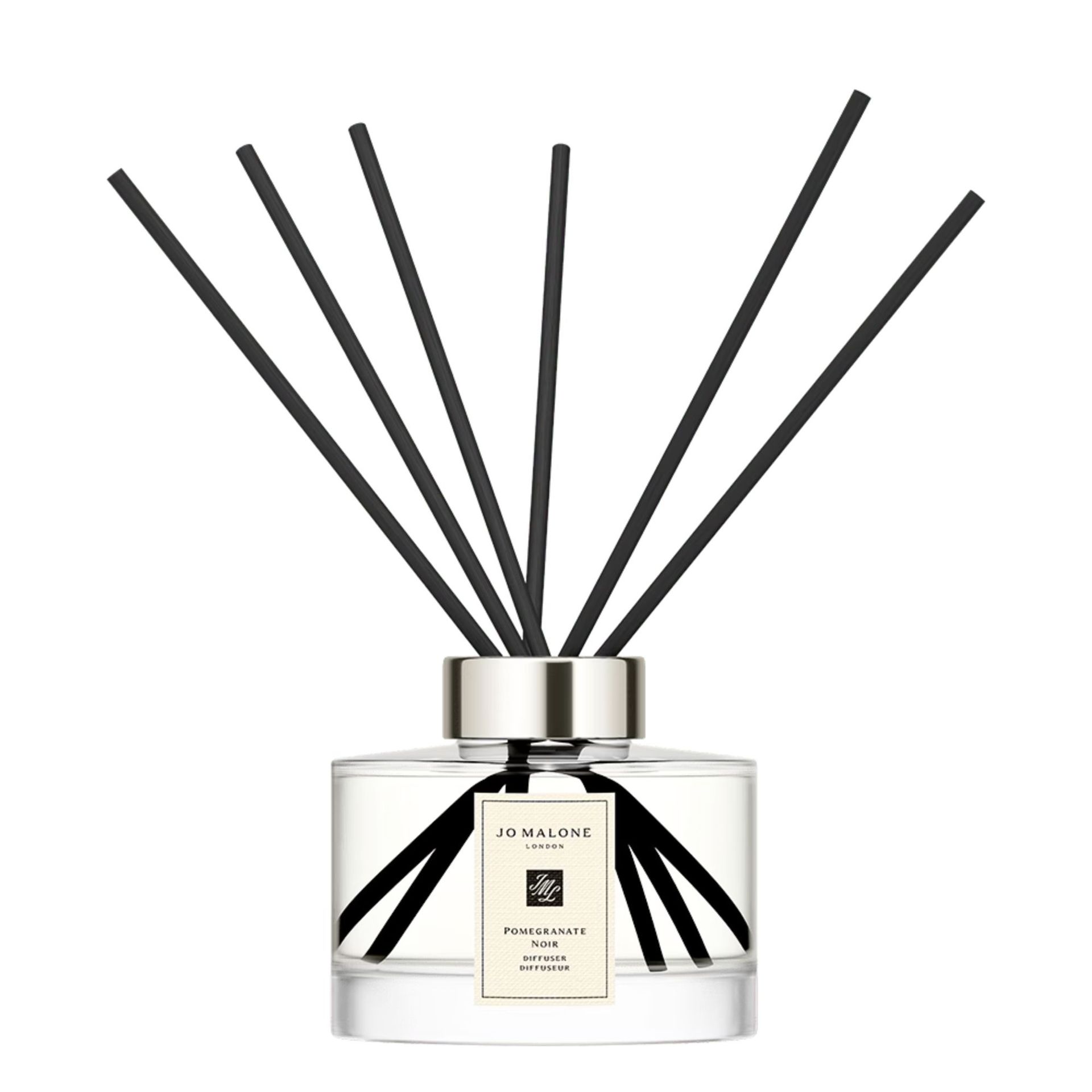 Pomegranate Noir reed diffuser with black reeds