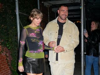 Taylor Swift and Travis Kelce leaving the Waverly Inn in New York City