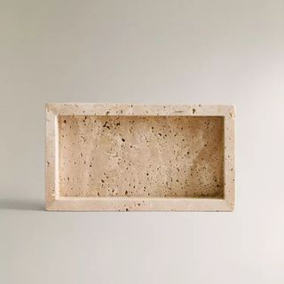 Beige Marble Bathroom Soap Dish