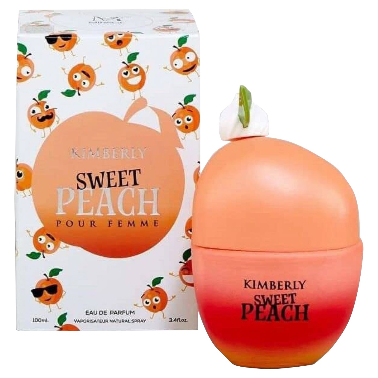 Kimberly Sweet Peach Eau De Parfum Perfume for Women, 3.4 Fl Oz Spray