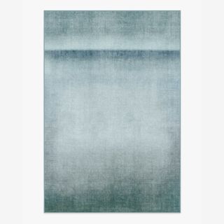 light blue gradient rug